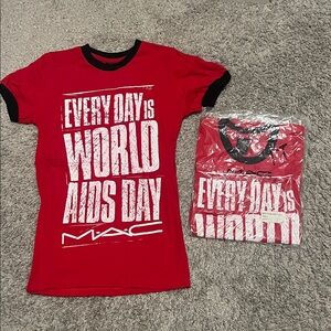 MAC Cosmetics Red Graphic Tee